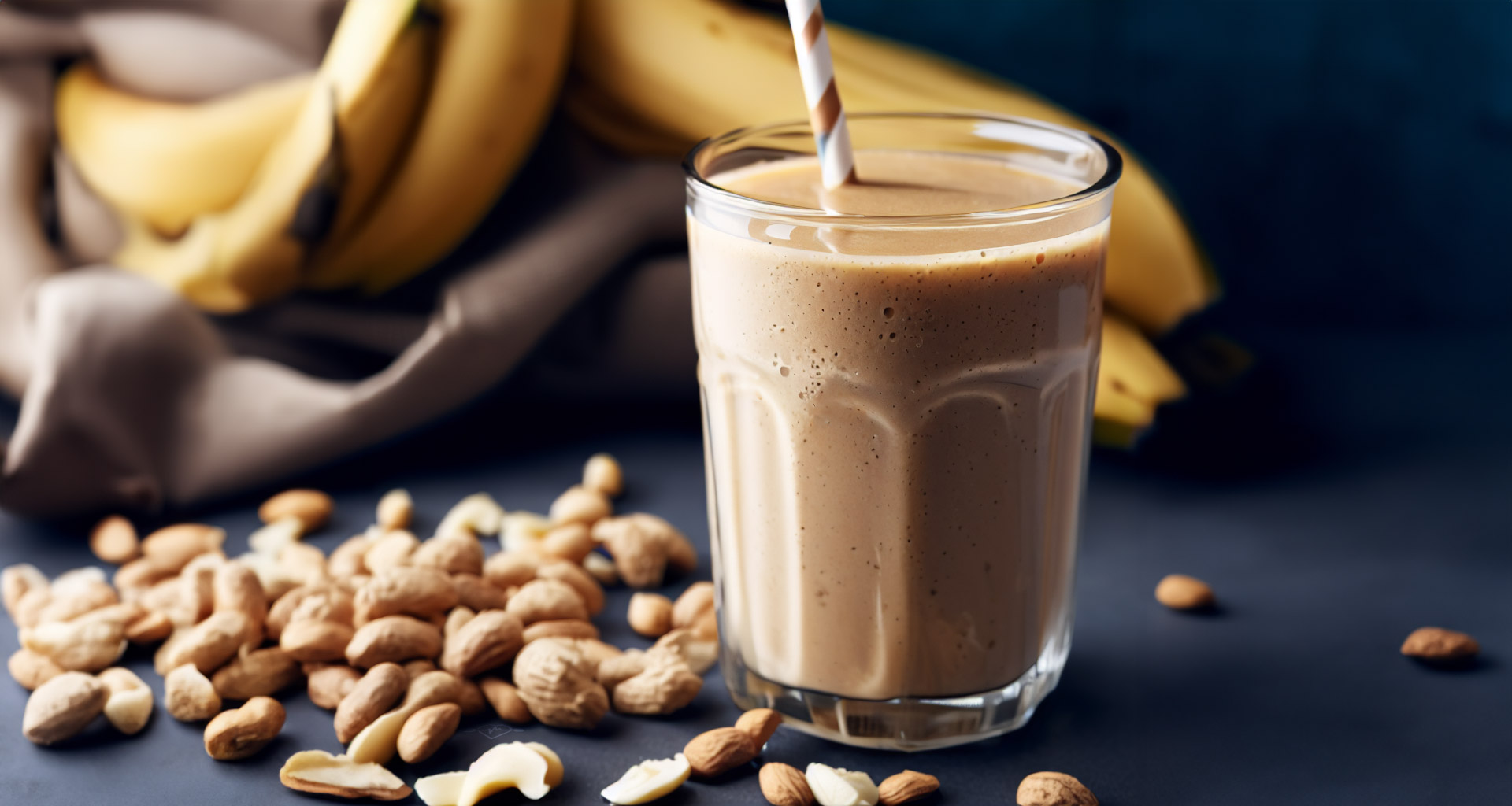 smoothie healthy banane et beurre de cacahuète